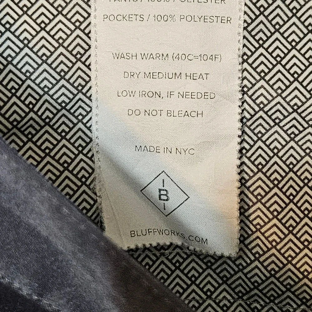 Bluffworks Chino Pants Mens 40x30 Blue Regular Fit Workwear Made in USA‎